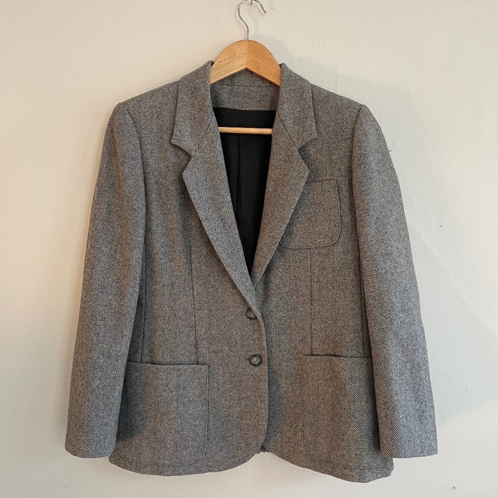 Custom Tweed Wool Blazer